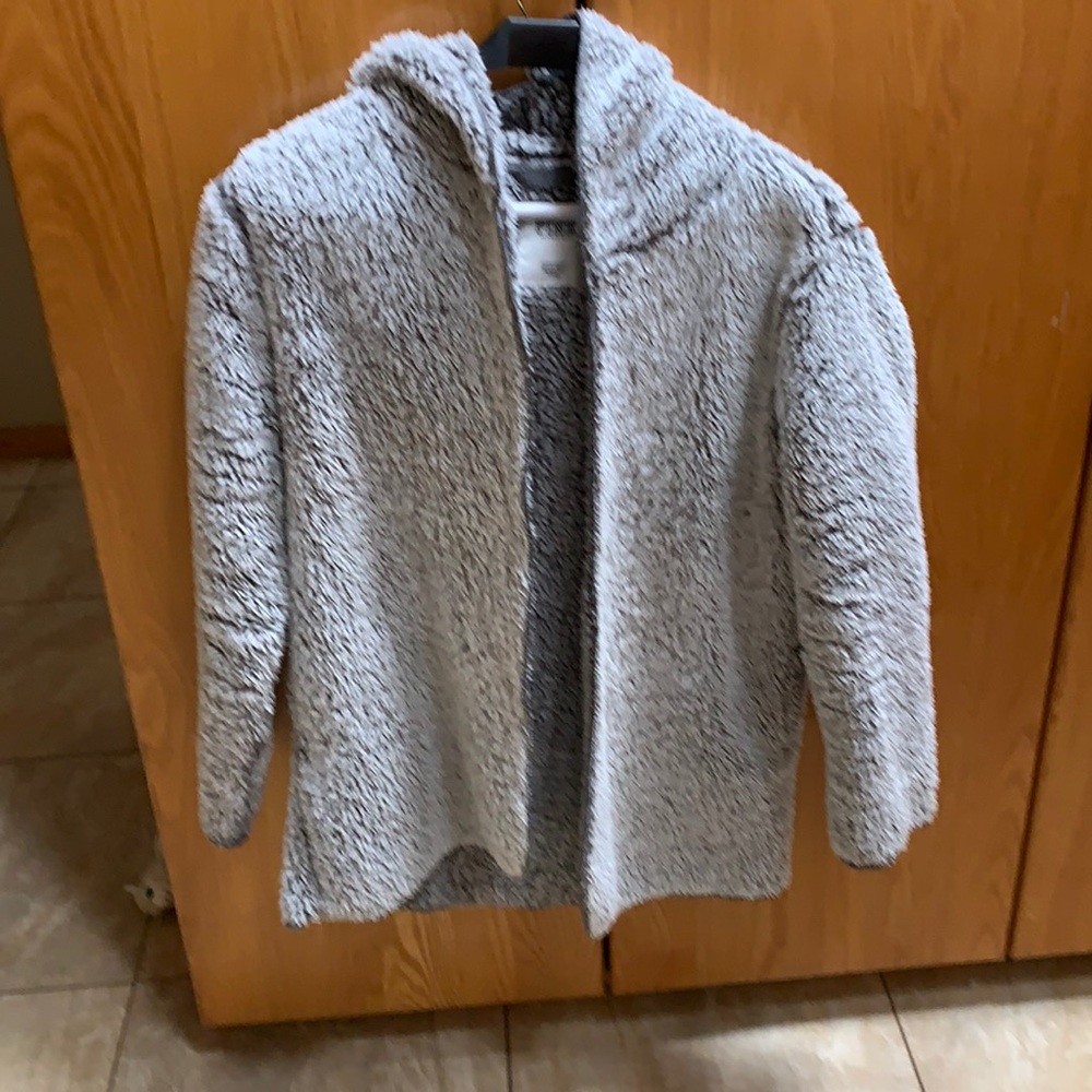 Pink Victoria’s Secret Sherpa Jacket Hoodie S XS